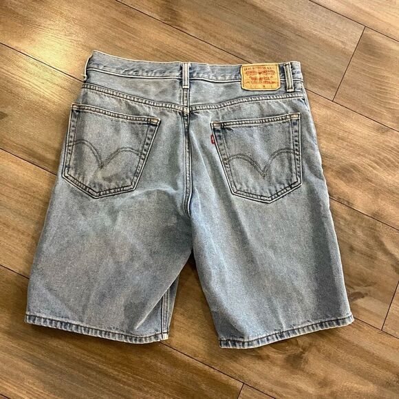 Vintage Levi 550 Light Wash Denim Shorts Men 34 - Picture 5 of 6